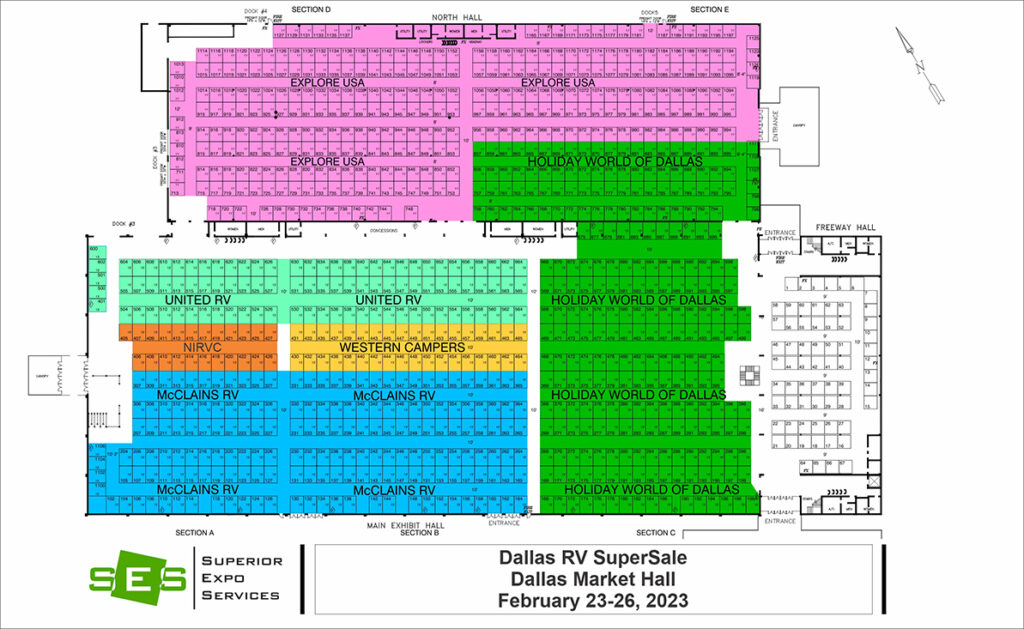 Event Map Dallas RV SuperSale